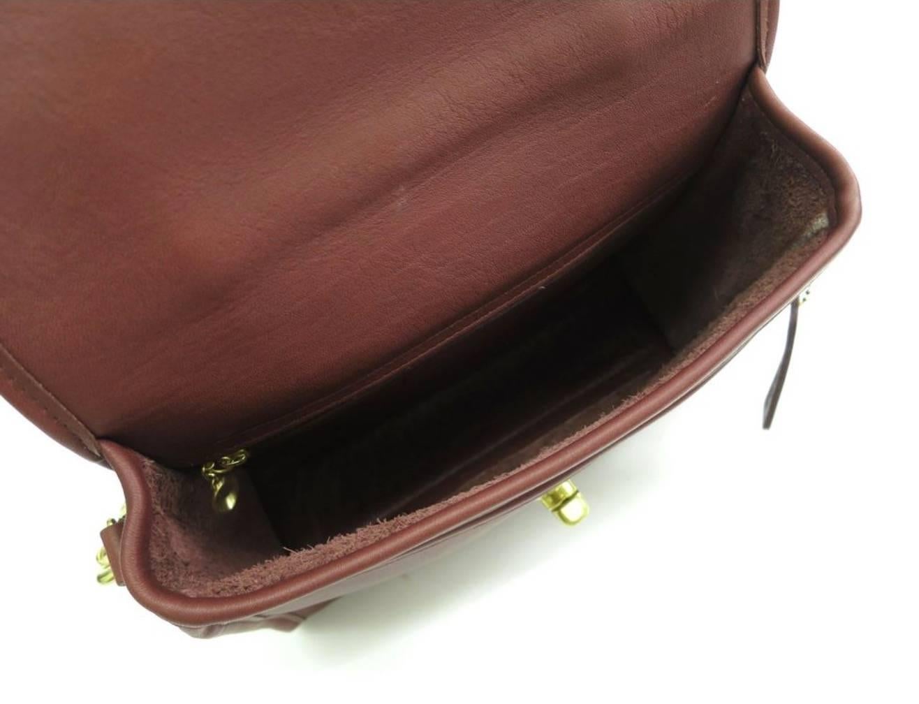 Coach Vintage Archive Leather 3 in 1 Top Handle Shoulder Crossbody Flap Bag In Excellent Condition In Chicago, IL