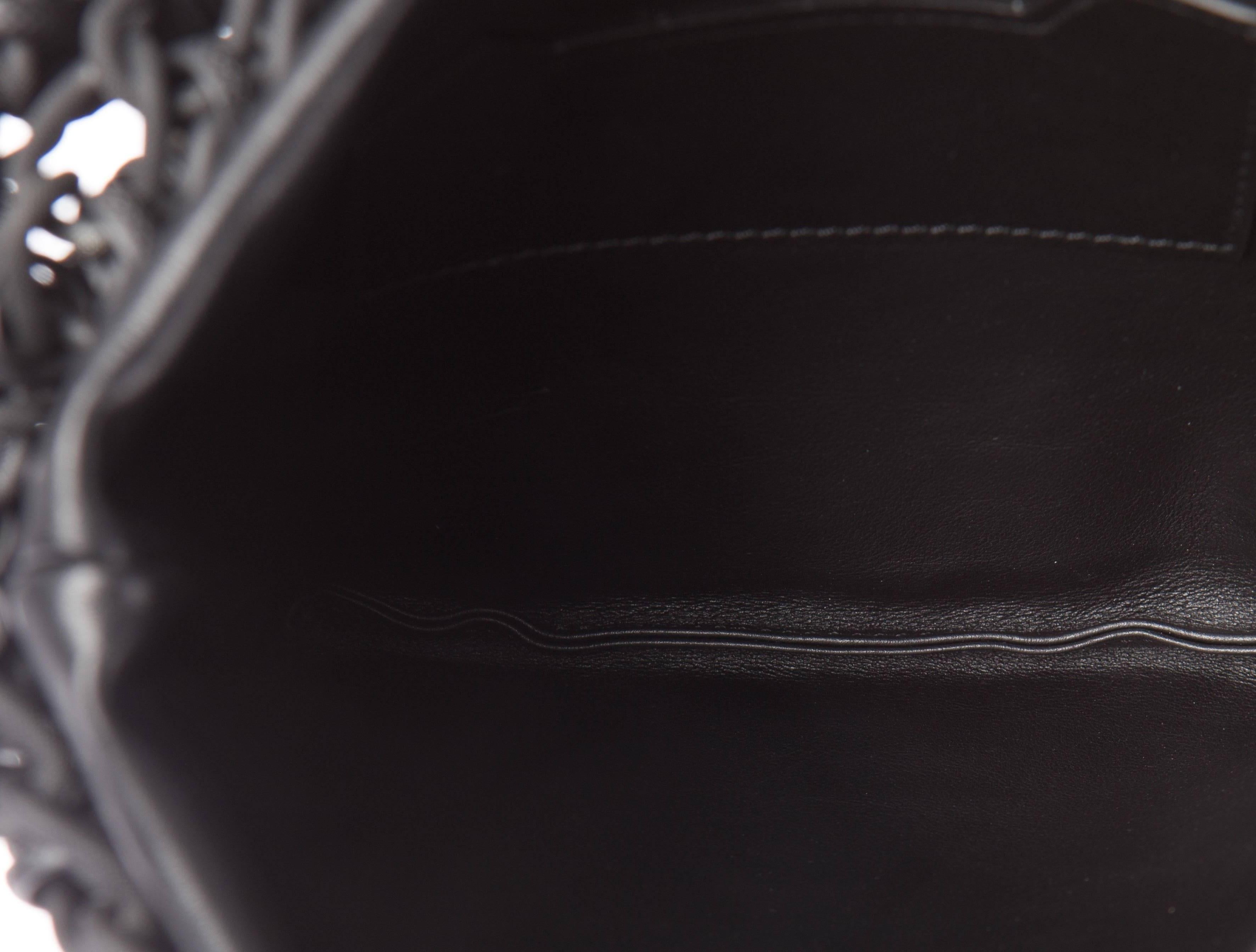 Tom Ford New Runway Limited Edition Black Leather Link Evening Shoulder Bag 1