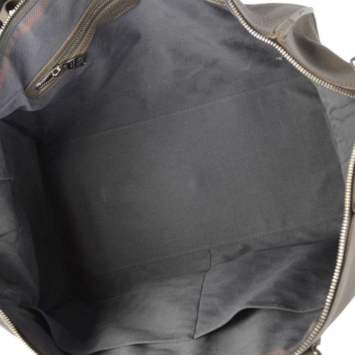 Louis Vuitton Leather Men's Carryall Top Handle Travel Weekender Tote Bag 4