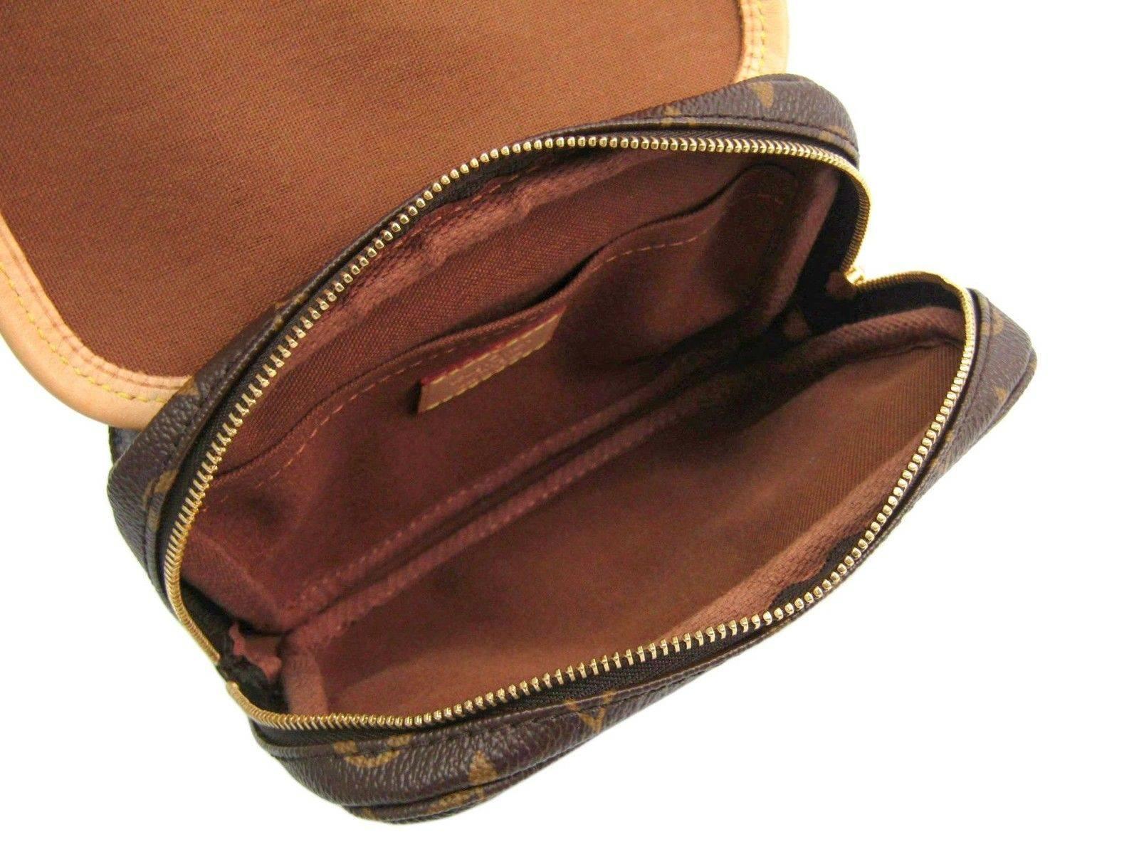 Black Louis Vuitton Monogram Men's Women's Fanny Pack Shoulder Waist Belt Bag