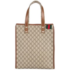 Vintage Gucci Monogram Logo Men's Large Carryall Travel Shoulder Top Handle Tote Bag