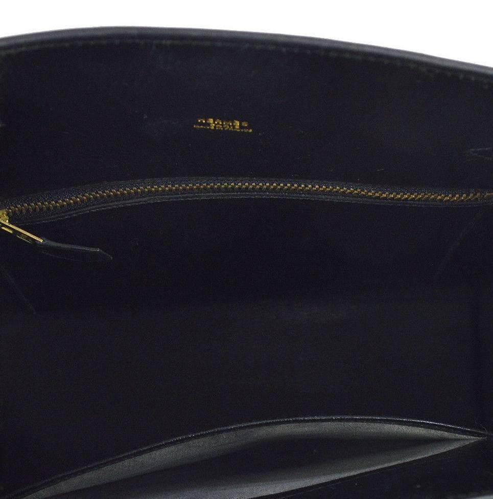 Hermes Black Leather Gold Hardware Travel Sport Single Shoulder Carryall Bag 2