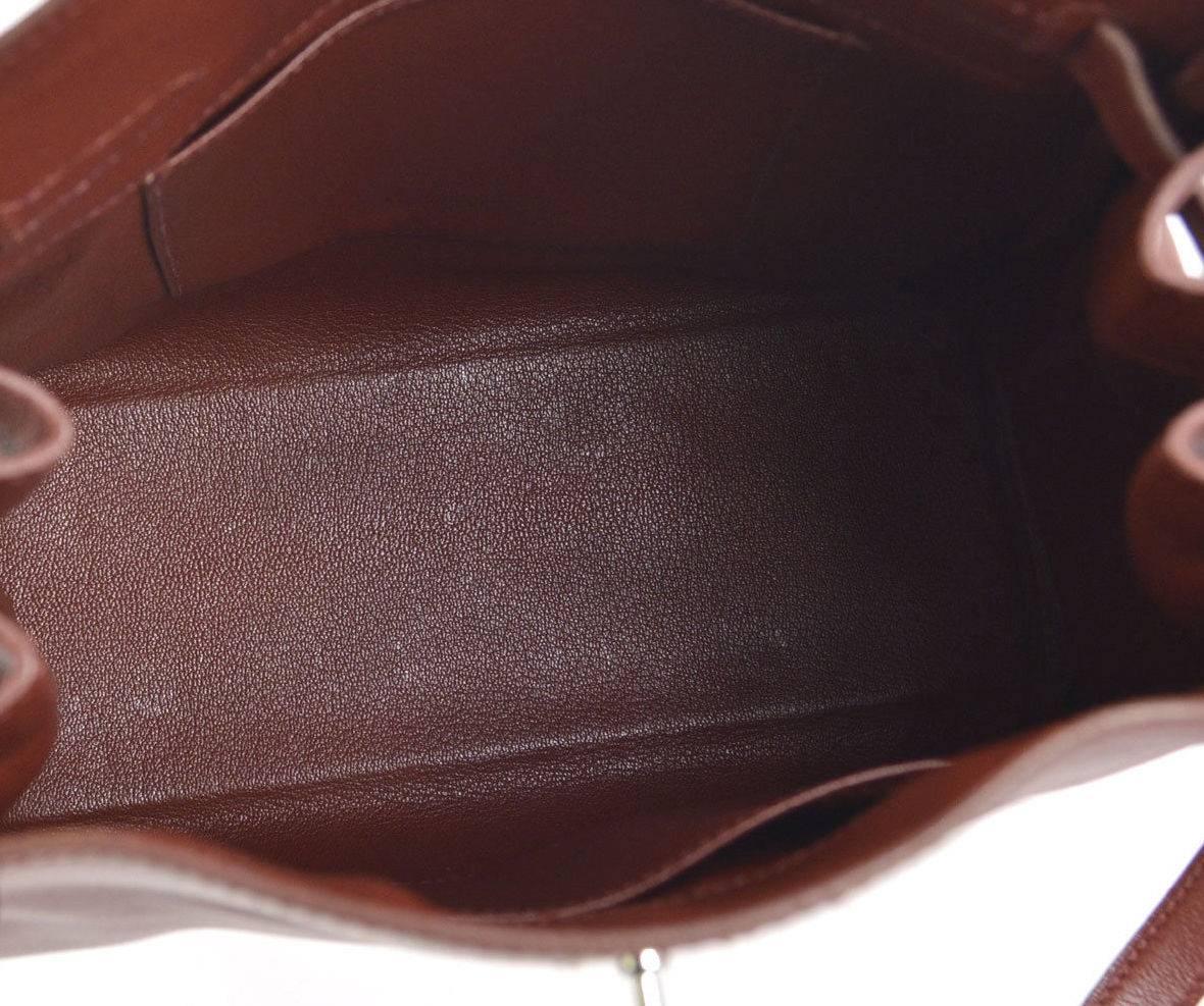 Hermes Rare Leather Gold Hardware Travel Sport Single Shoulder Carryall Bag 1
