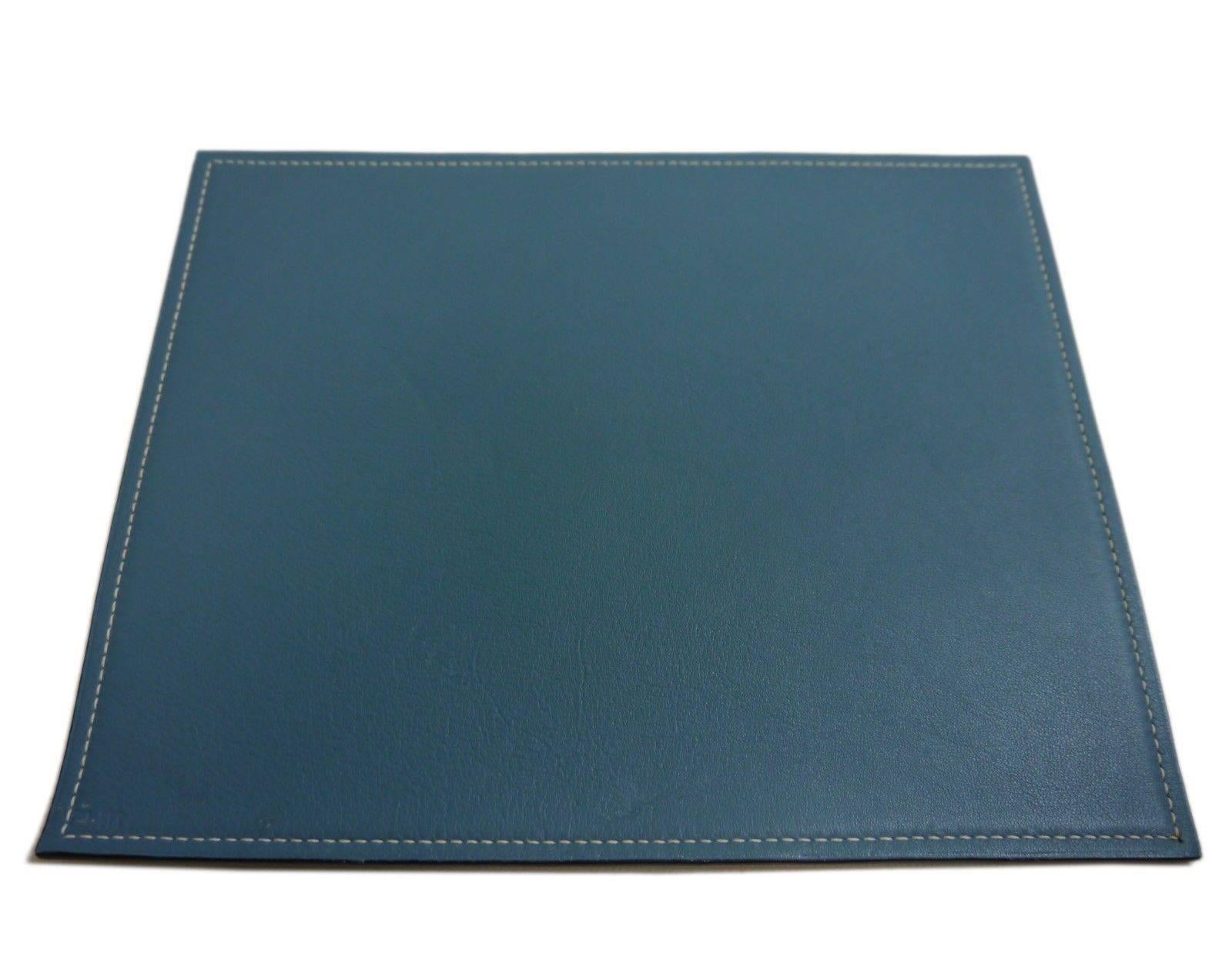 Hermes NEW Black Blue Leather Men's Women's Miscellaneous Gift Desk Table Pad in Box

Leather
Date code present
Made in France
Measures 9