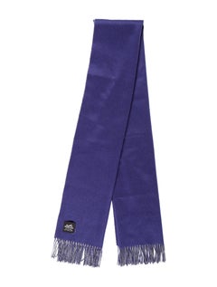 Hermes Reversible Gray Blue Cashmere Men's Women's Suit Scarf