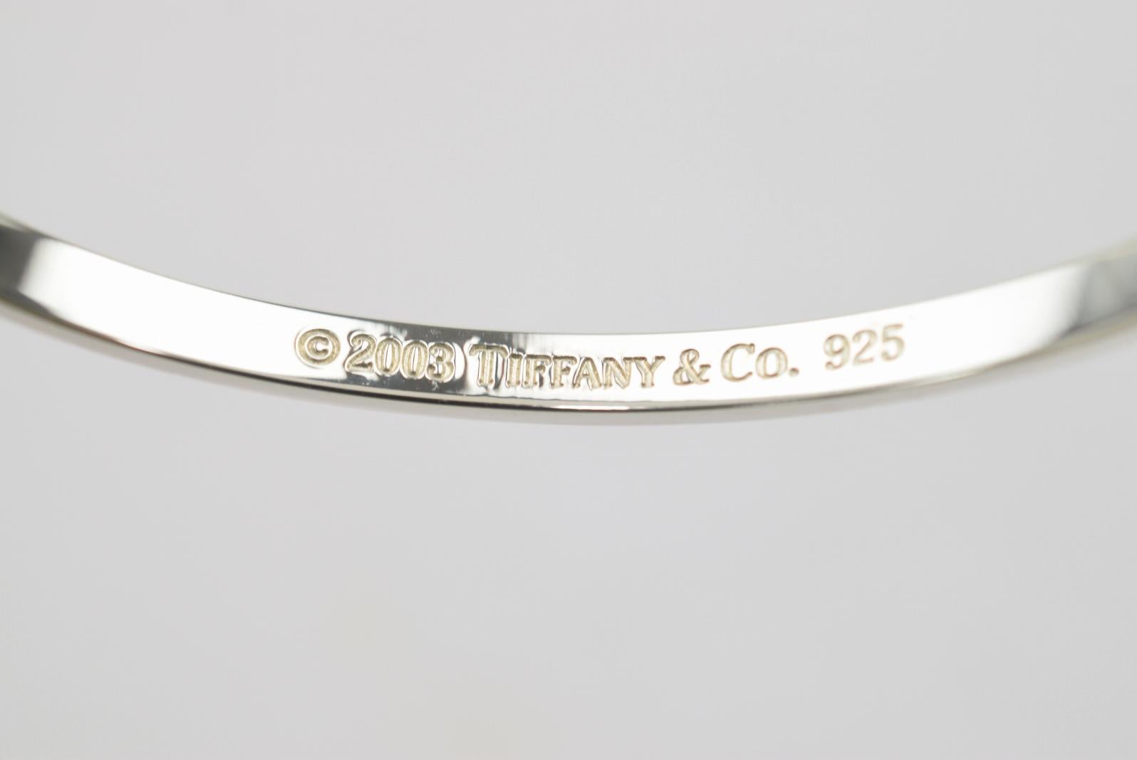 Women's Tiffany & Co. Sterling Silver Hook Cuff Bangle Bracelet 