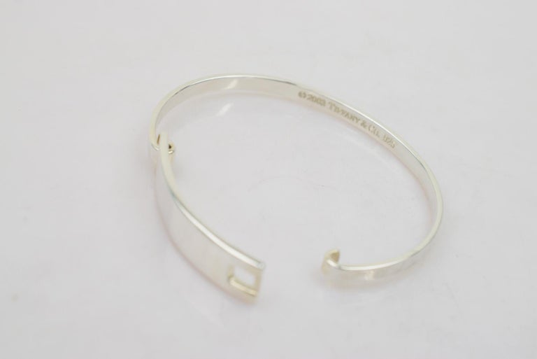 Tiffany and Co. Sterling Silver Hook Cuff Bangle Bracelet For Sale at