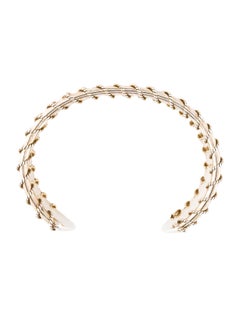 Tiffany & Co. Sterling Silver Stitch Evening Wide Cuff Bracelet