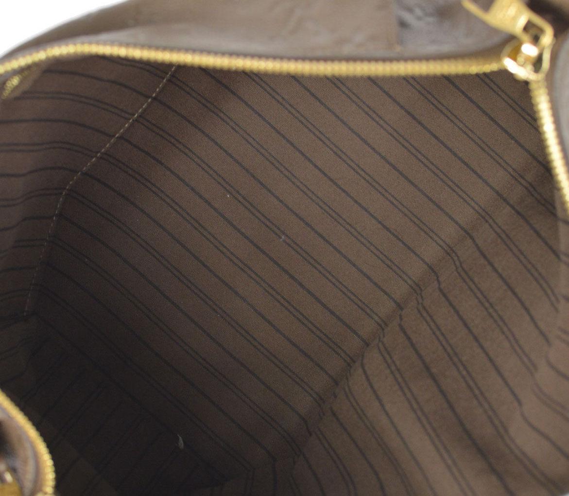 Brown Louis Vuitton Chocolate Monogram Leather 2 in 1 Top Handle Shoulder Bag in Box