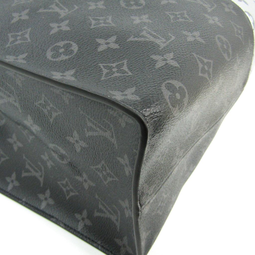 Louis Vuitton Leather Two Tone Monogram Men's Women Top Handle Carryall Tote Bag 2