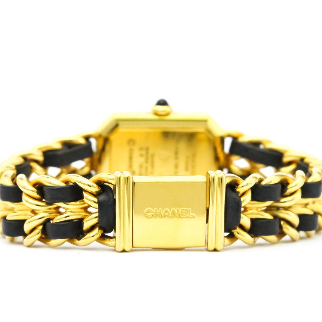 Chanel Ladies Stainless Steel Gold Tone Quartz Wristwatch 2