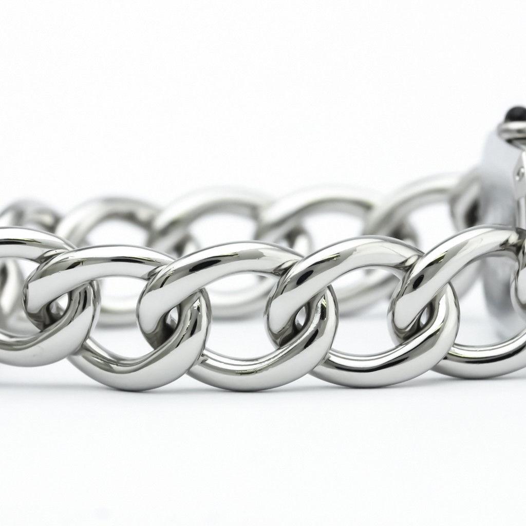 Chanel Ladies Stainless Steel Silver Black Chain Quartz Wristwatch 1