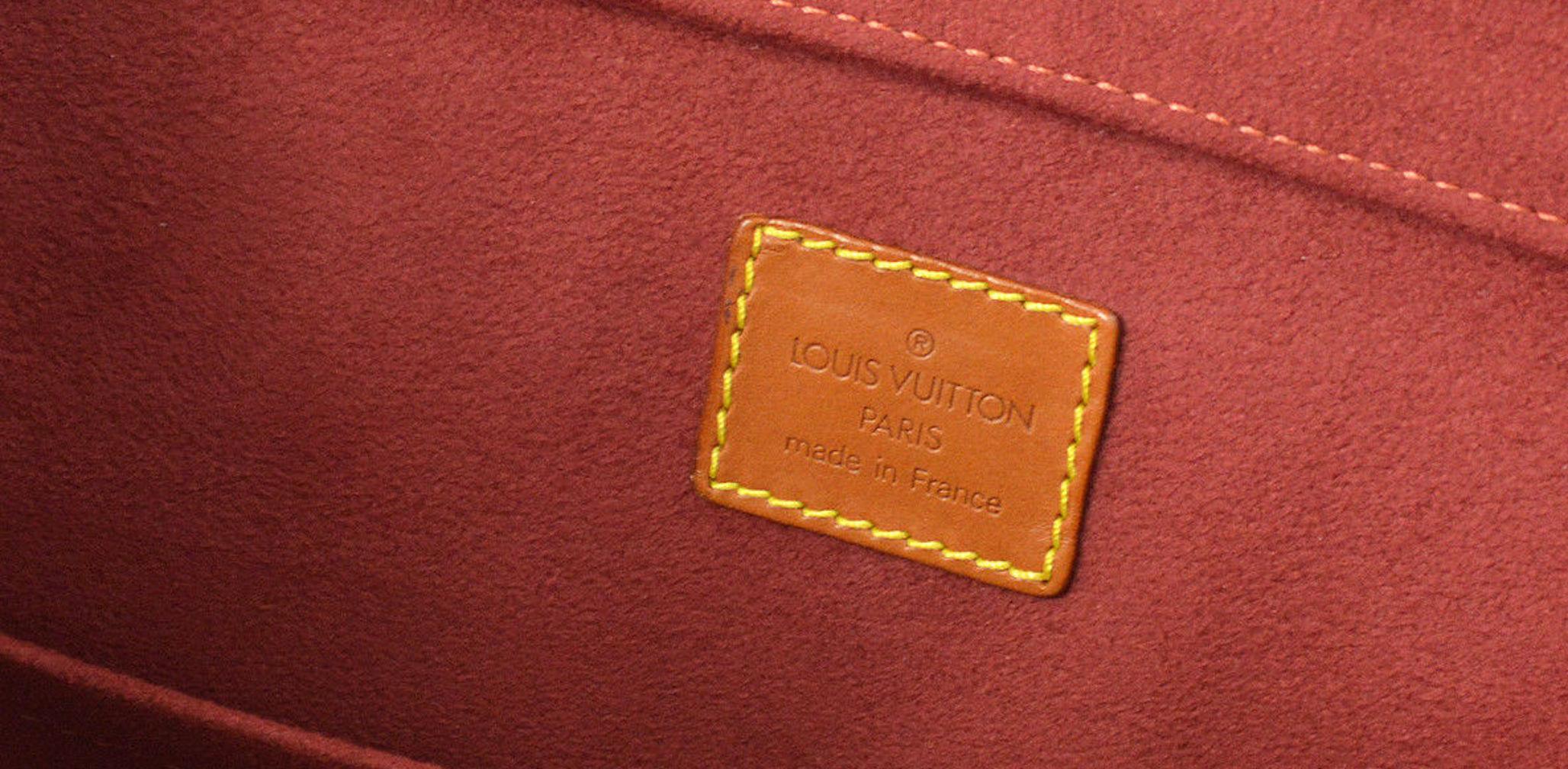 Louis Vuitton Cognac Leather Carryall Men's Women's Travel Top Handle Tote Bag 3