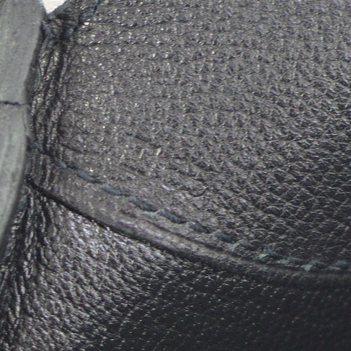 Hermes Black Leather Large Oblong Hobo Top Handle Carryall Shoulder Bag 3