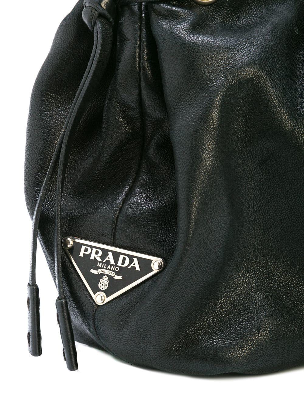 vintage prada bag with metal handle