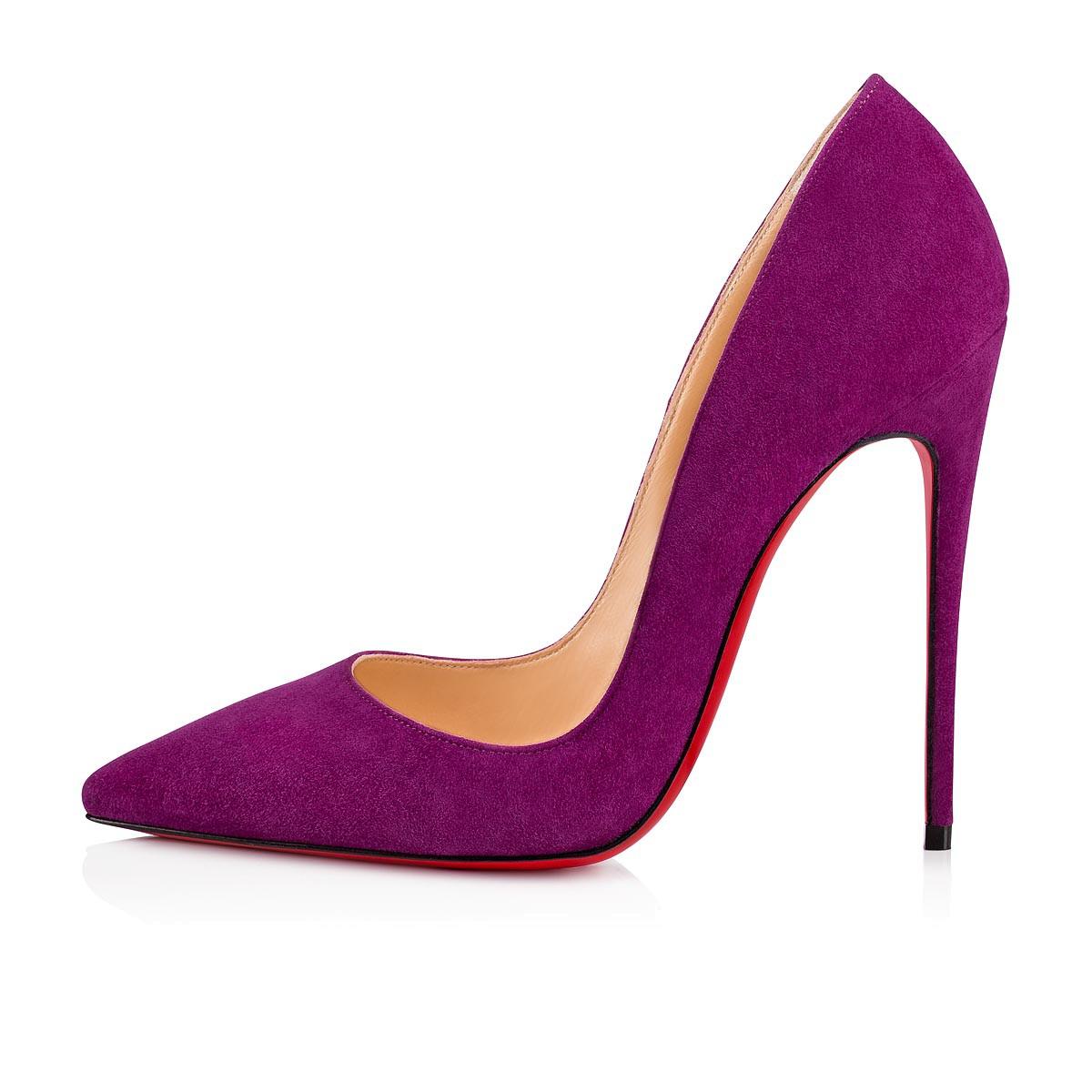 purple suede louboutins