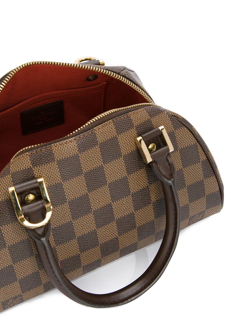 Louis Vuitton Brown Damier Monogram Small Evening Top Handle Satchel Bag II 2