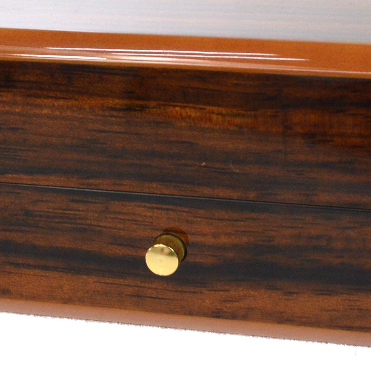 Louis Vuitton Men's Brown Wooden Gold Logo Cigar Storage Case Box In Good Condition In Chicago, IL