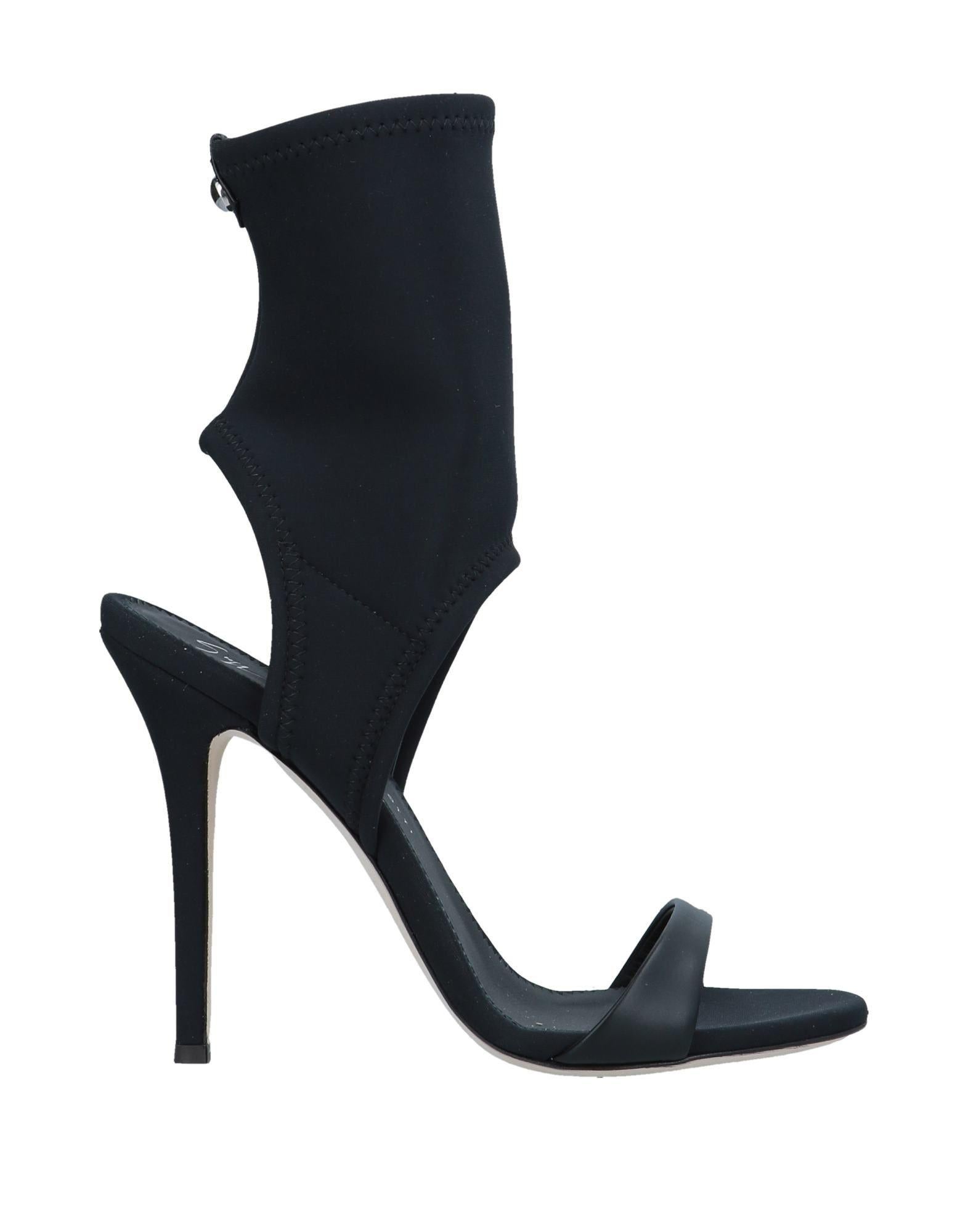 Women's Giuseppe Zanotti NEW Black Sock Evening Boots Booties Heels in Box