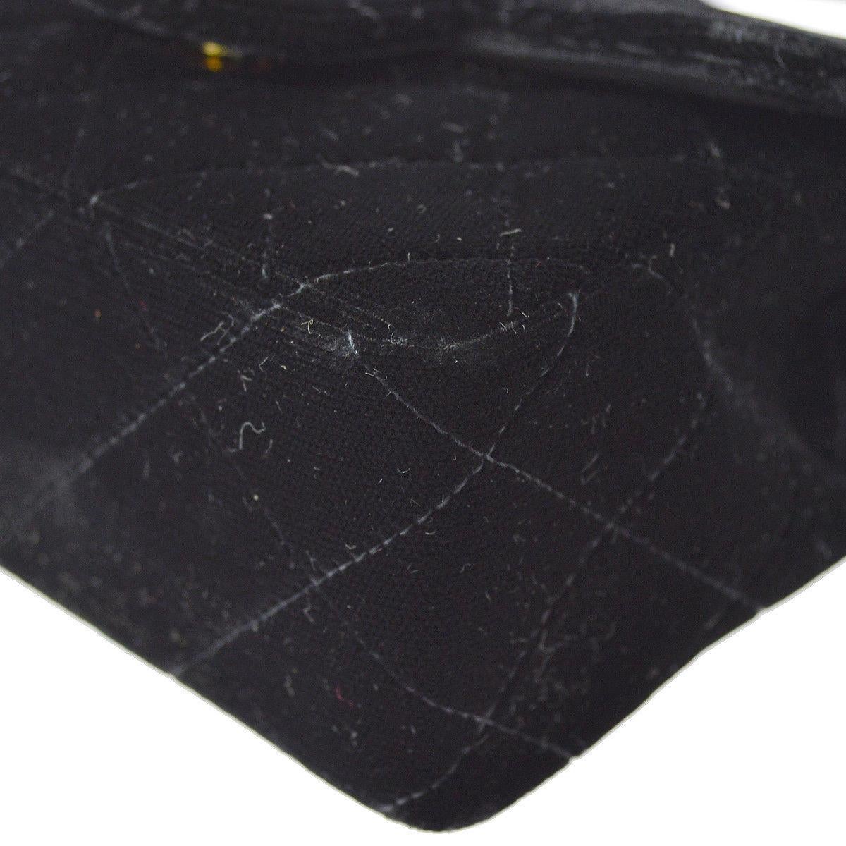 chanel black velvet bag