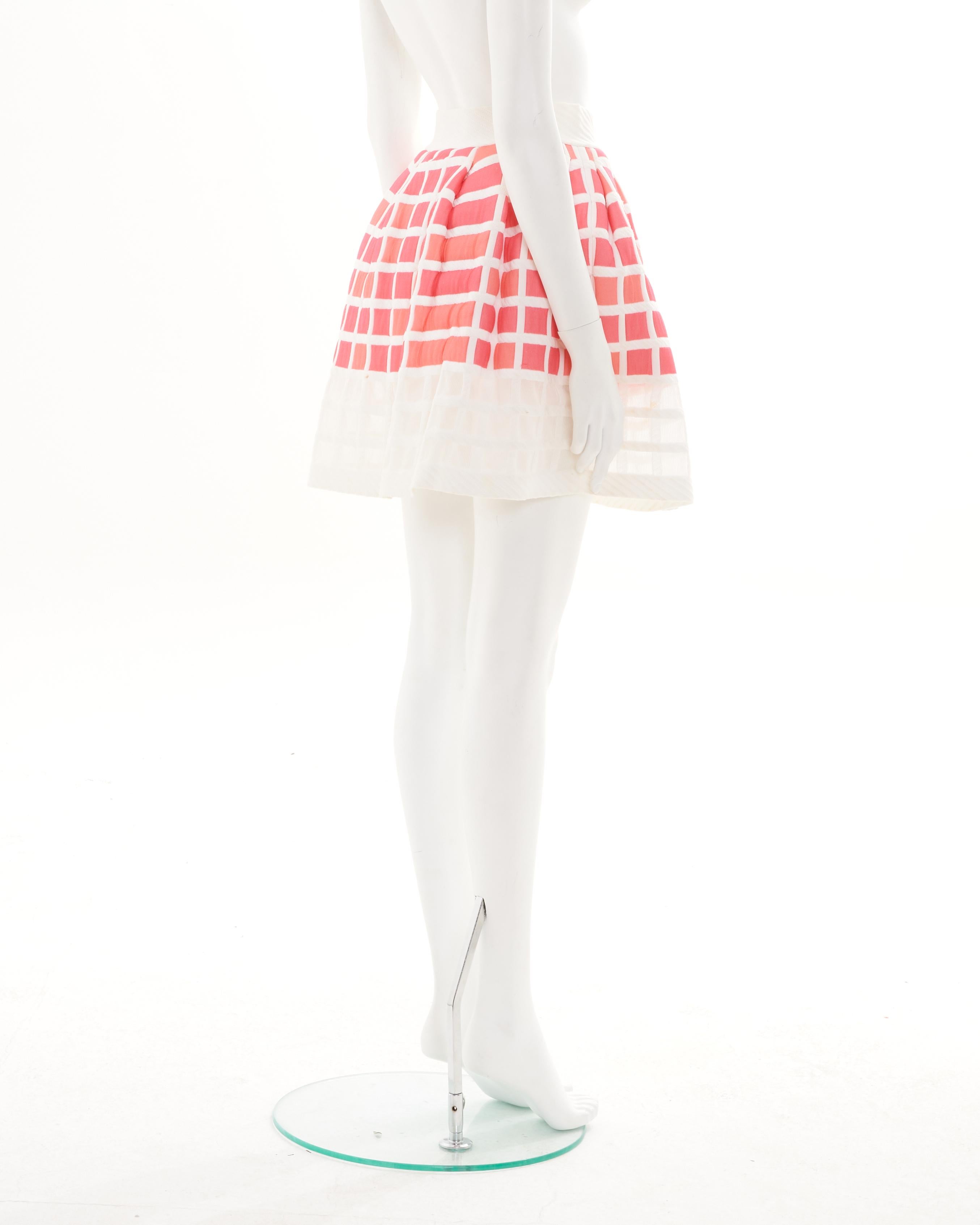 Donna Chanel by Karl Lagerfeld S/S 2013 Pink Cube Skirt in vendita