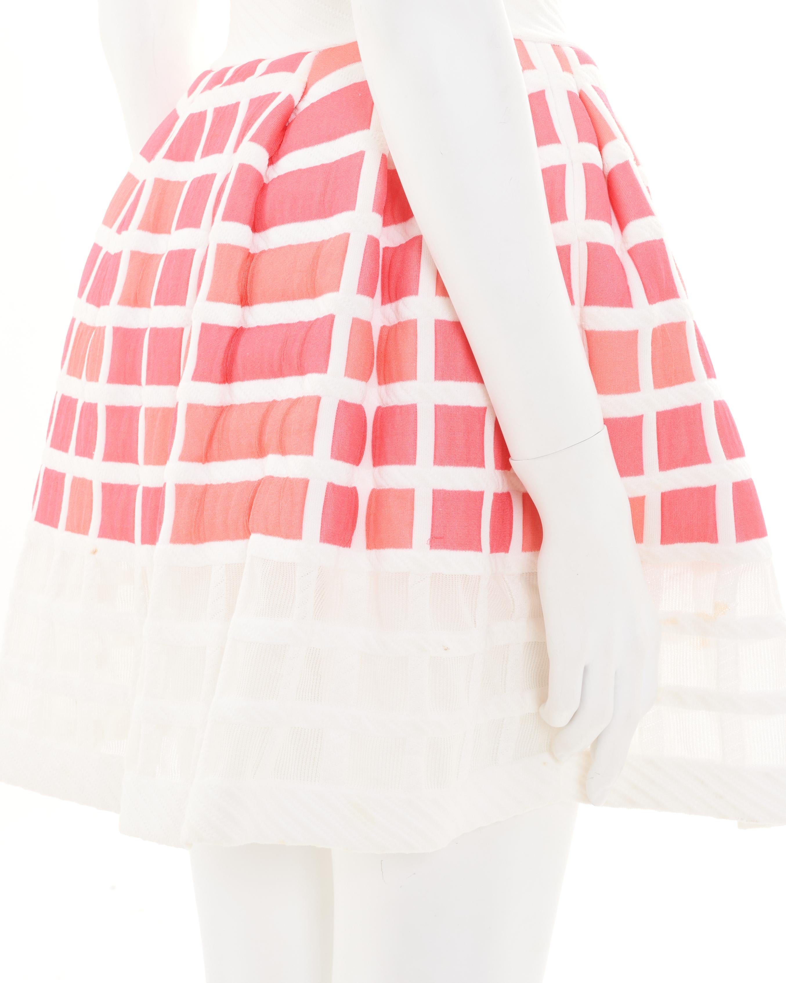 Chanel by Karl Lagerfeld S/S 2013 Pink Cube Skirt in vendita 1