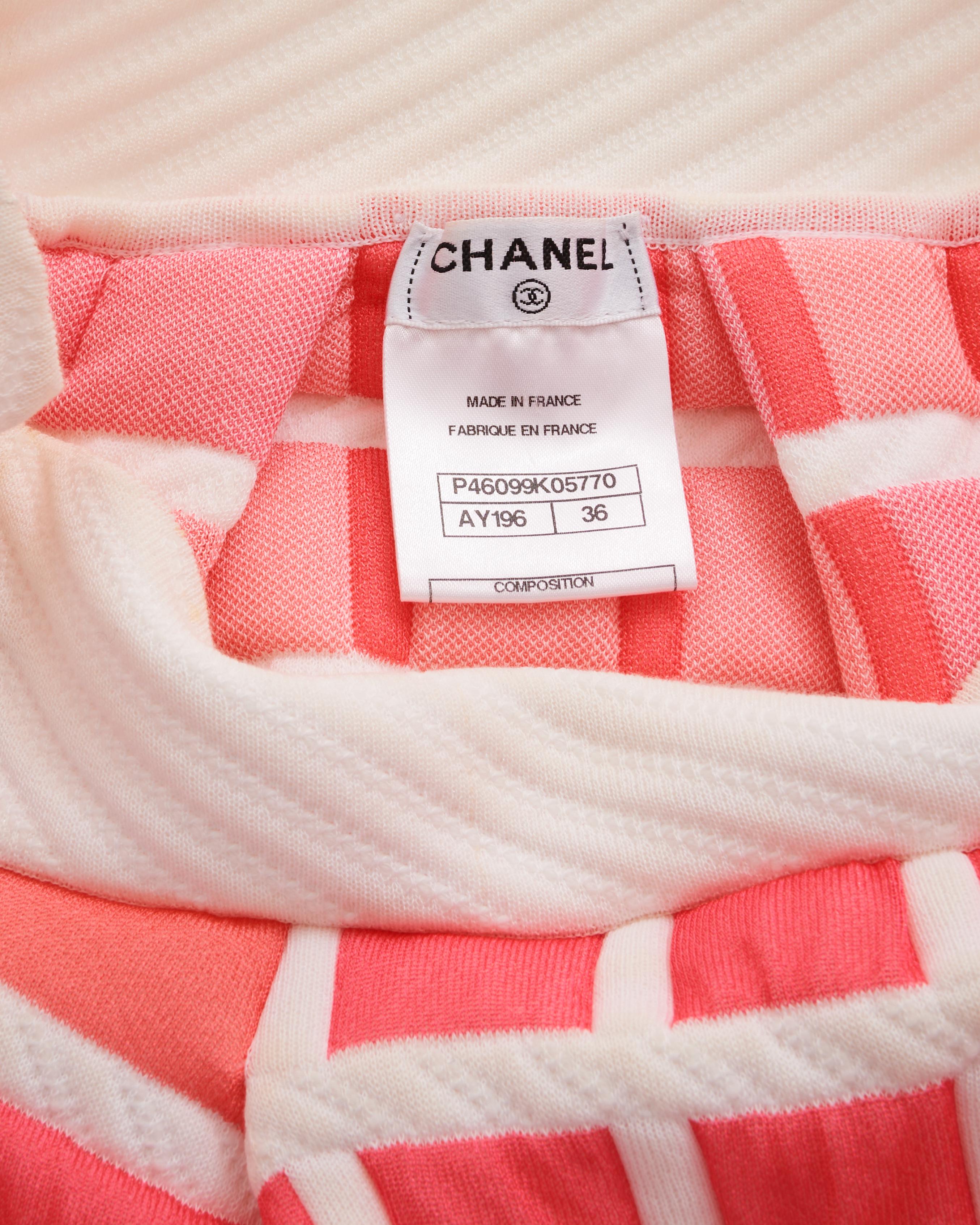 Chanel by Karl Lagerfeld S/S 2013 Pink Cube Skirt in vendita 3