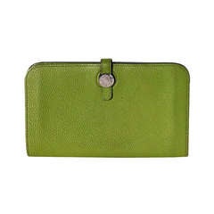 Hermes Dogon Vert Anis Wallet - Pre-Owned