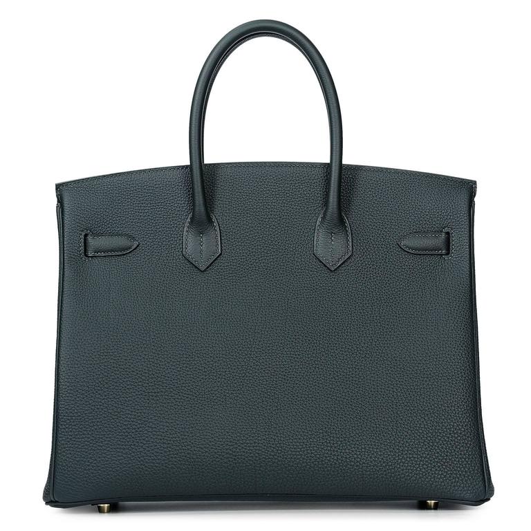 Birkin 35 Dark Green Togo Gold Hardware BNIB shipping included For Sale ...