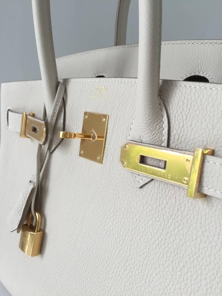 Birkin 30 Craie ghw SHIPPING INCLU In New Condition For Sale In London, GB