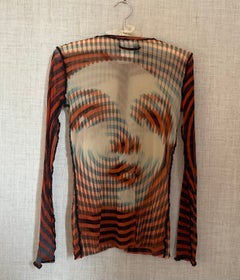 Jean Paul Gaultier F/W 2001 Vintage Dietrich Mesh Cardigan size S
