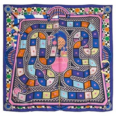 Hermès 2018 Foulard Carré 90 Tour du Monde en 63 cases silk Twill Scarf Hermes