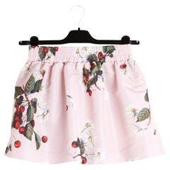 Valentino Red Jupe Mini FR34 ou 36 Pink Cherry Mini Skirt UK6 US 4 to 6