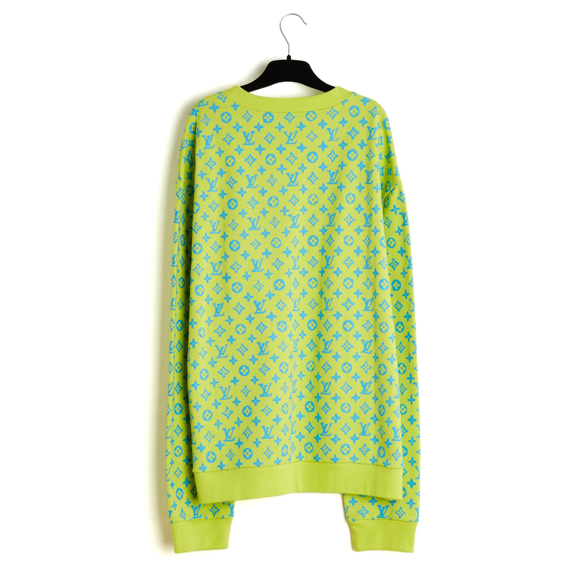 Louis Vuitton LV Sweat shirt 3L Flashy Lime Graphic Sweater New with Tag XXL Neuf - En vente à PARIS, FR