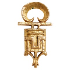 Line Vautrin 1955s Broche pendentif Bronze Artist Brooch pendentif