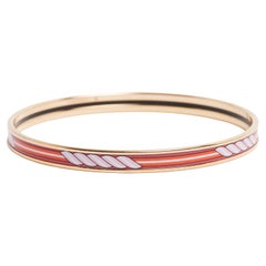 Hermès Años 90 Pulsera Fin Email T65 Chaine Ancre Esmalte Impreso Brazalete S Hermes