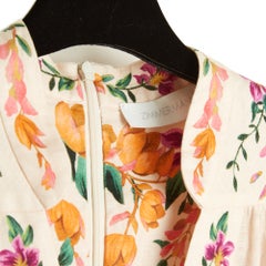 Vestido corto de lino «Lin Rose FR38 Bonita Pink» de Zimmermann, talla UK10, US6 a 8
