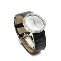 Reloj Christian Dior Montre Maxi D Diamants de 34 mm, de cuarzo, acero y diamantes, modelo XL Dior D