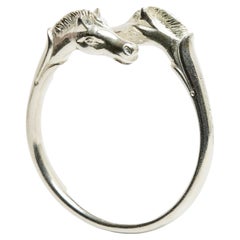 Hermès Bracelet Galop double Argent 1985s Sterling Silver Gallop Bangle Hermes