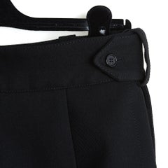 Céline 2010 Jupe Noir FR40 Phoebe Philo Schwarzer Wollrock im Iconic-Stil UK12 US10 Celine