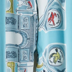 Louis Vuitton 2019 Pantalon FR46 Virgil Abloh Print Silk Trousers Pants US31