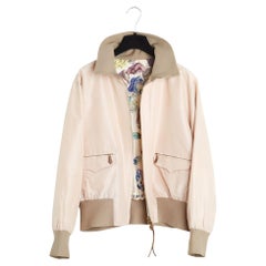 Hermès 1984 Blouson Reversible FR38 Silk Twill Bomber Jacket UK10 US8 Hermes