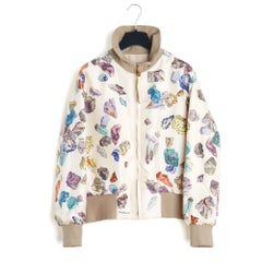 Hermès 1984 Blouson Reversible FR38 Silk Twill Bomber Jacket UK10 US8 Hermes