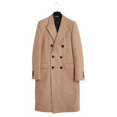 Céline 2021 Cappotto color cammello FR40 Hedi Slimane Cappotto classico beige UK12 US8 Céline