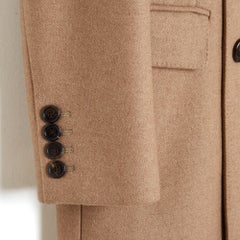 Céline 2021 Cappotto color cammello FR40 Hedi Slimane Cappotto classico beige UK12 US8 Céline