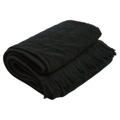 Chanel 2021 Maxi Drap de Bain Plage Noir CC Black Quilted Maxi Bath Beach Towel