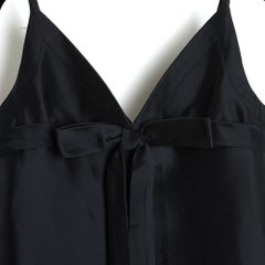 Jean Patou, 1960er Jahre, „Robe Soir Noir Soie“, FR34, schwarzes Seiden-Maxikleid, UK6, US2