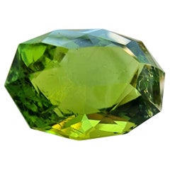 Gema de turmalina verde menta ovalada de 13,7 ct