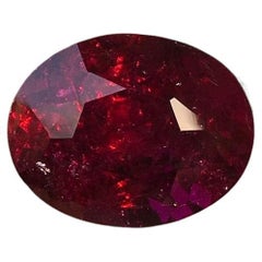 18,14ct Oval Intensives Rot Rubellit Edelstein  