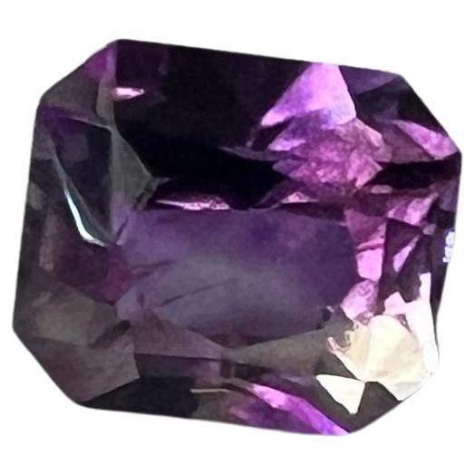 7.17ct Princess Cut Natural Purple Amethyst Gemstone In New Condition For Sale In Sheridan, WY
